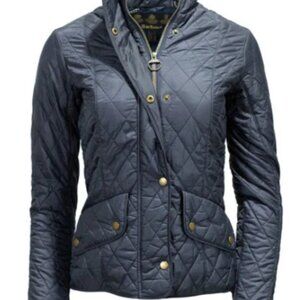 NWT Barbour Cavalry Navy Quilted Jacket Size 6